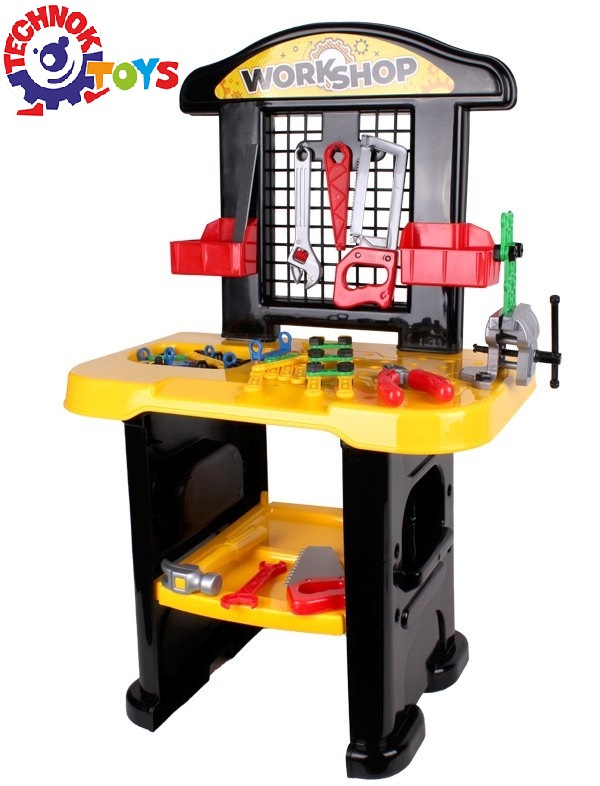 Работилница с менгеме, конструктор и инструменти 70 части, 74х46х29см, TECHNOK, Украйна