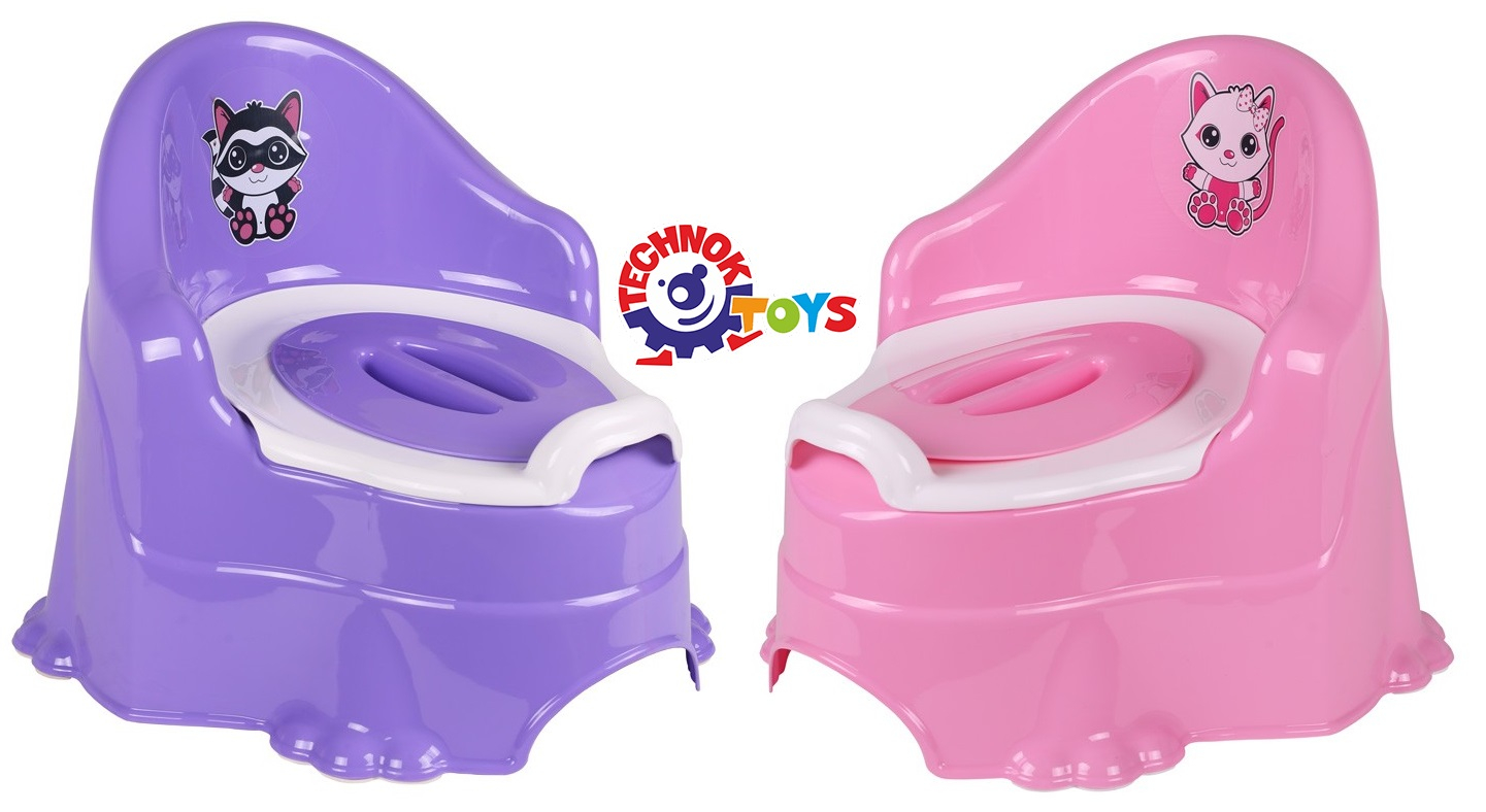 ГОЛЯМО Гърне с облегалка и капаче, два цвята, 51х37х37см, TECHNOK, Украйна