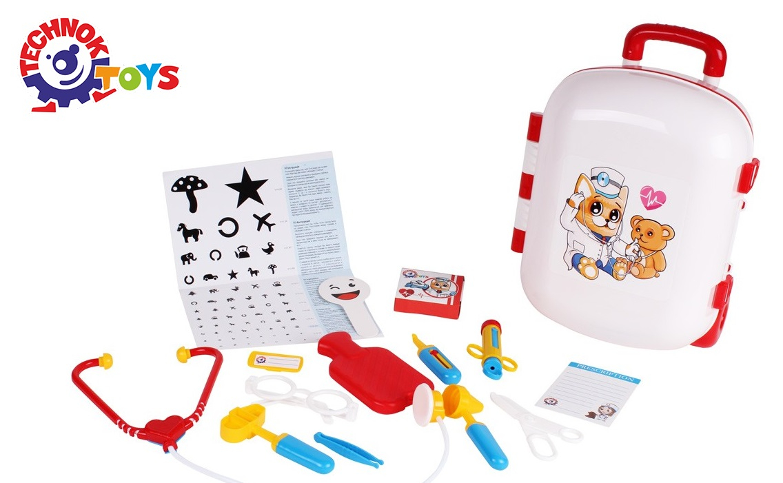 Докторски комплект в куфарче, 15 части, TECHNOK, Украйна