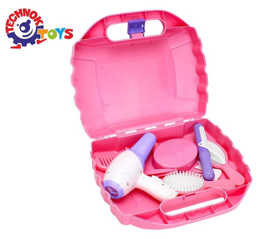 Фризьорски комплект в куфарче, 8 части, TECHNOK, Украйна