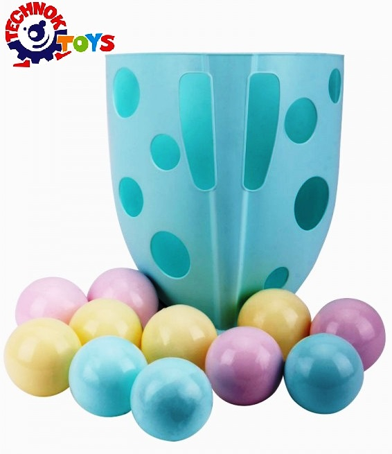 Органайзер за вана с 12 бр меки топки, 23х21х13см, TECHNOK, Украйна