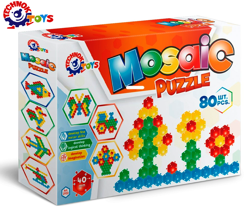Мозайка за най-малките, 80 части, TECHNOK, Украйна