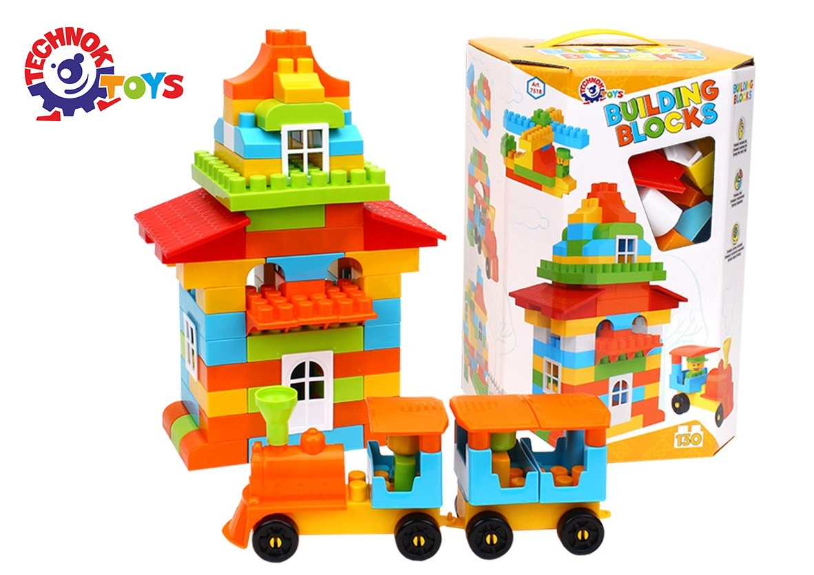 Конструктор с различни елементи, 130 части, TECHNOK, Украйна