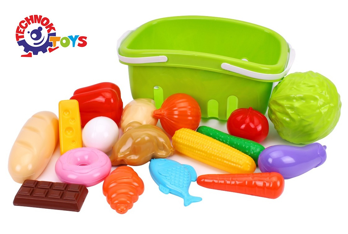 Комплект кошница с хранителни продукти, зеленчуци и плодове, TECHNOK, Украйна