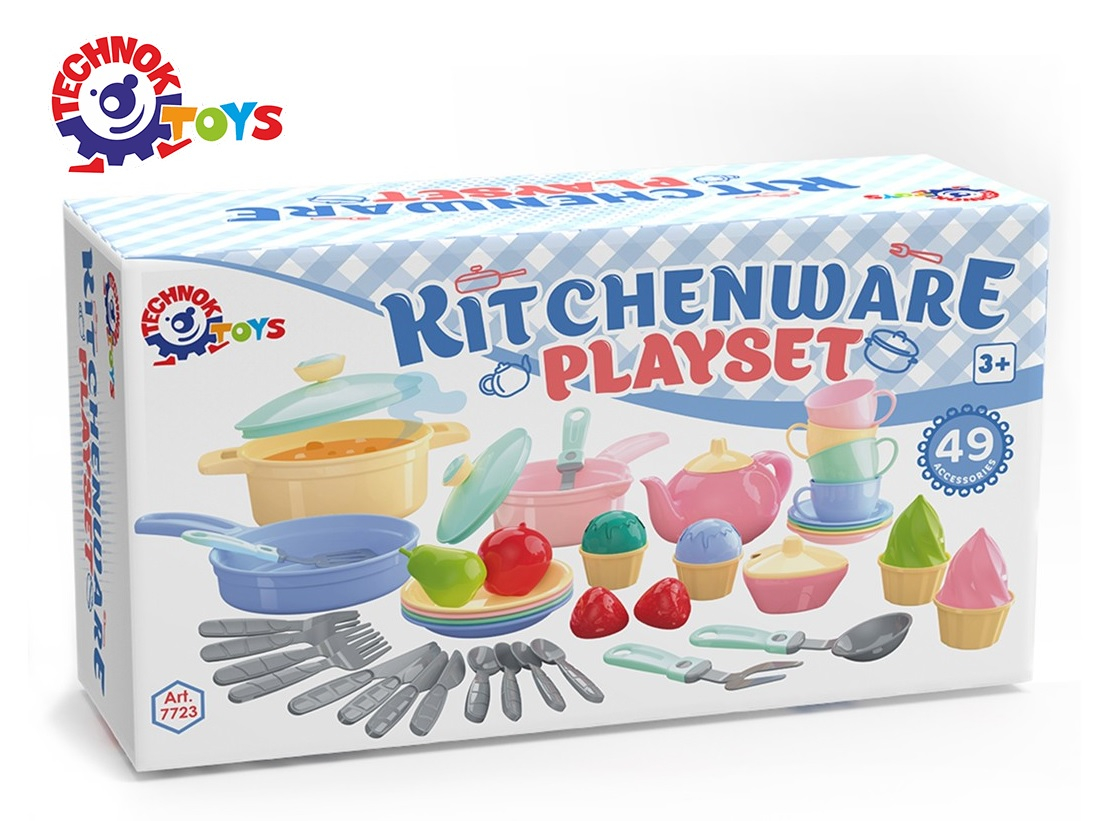 Кухненски комплект с хранителни продукти, 50 части, TECHNOK, Украйна