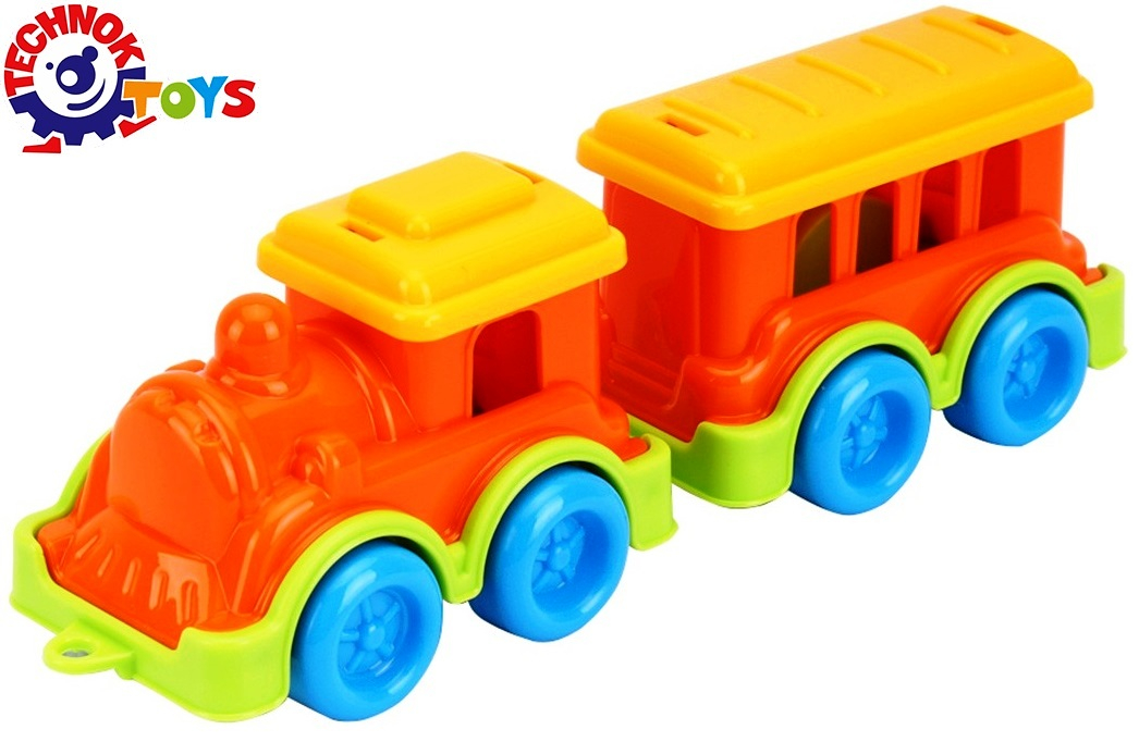 Локомотивче с вагонче, 20х6х6см, TECHNOK, Украйна