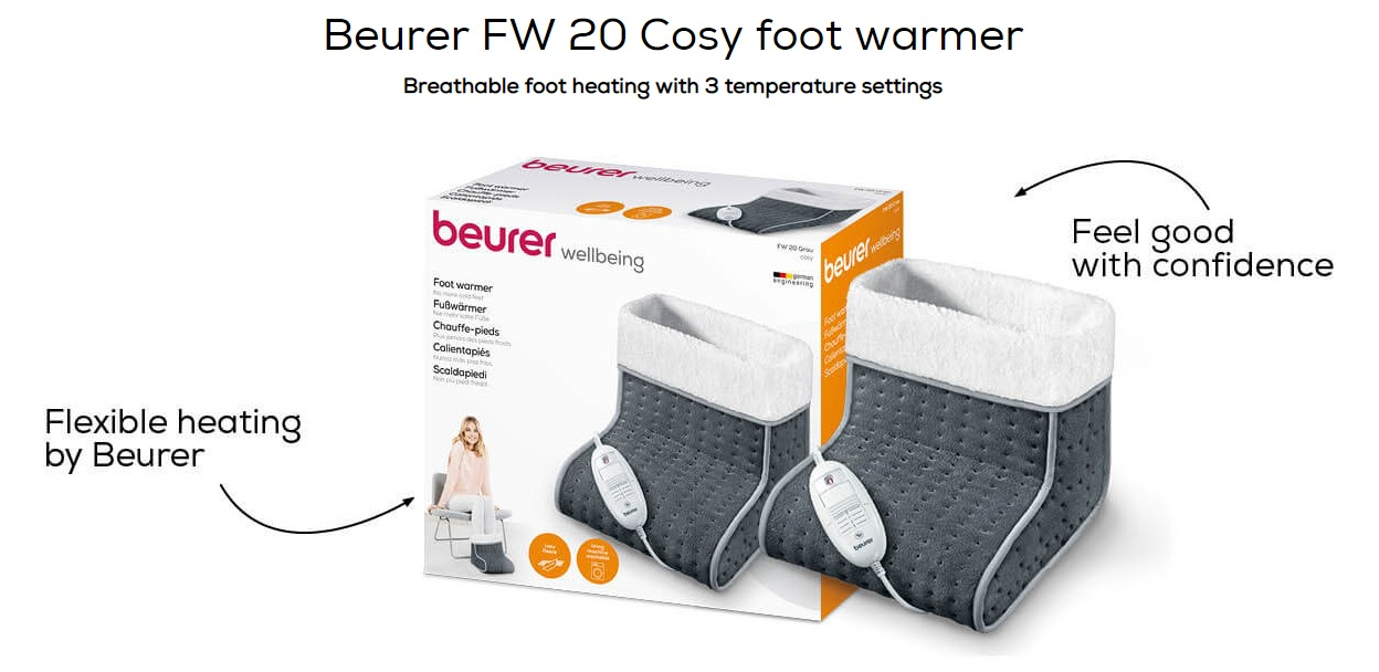 Електрически ботуши 100W с 3 степени и автоматично изключване, 32x26x26см, Beurer