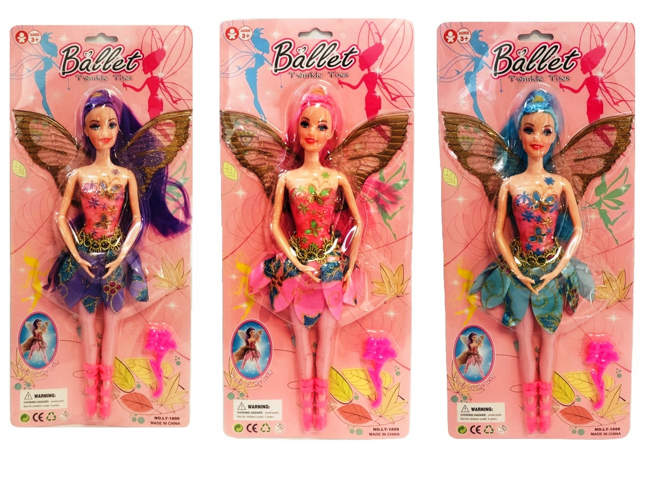 Кукла балерина с крила