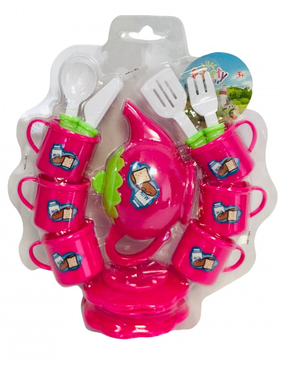 Комплект за чай с чашки, чайник и аксесоари