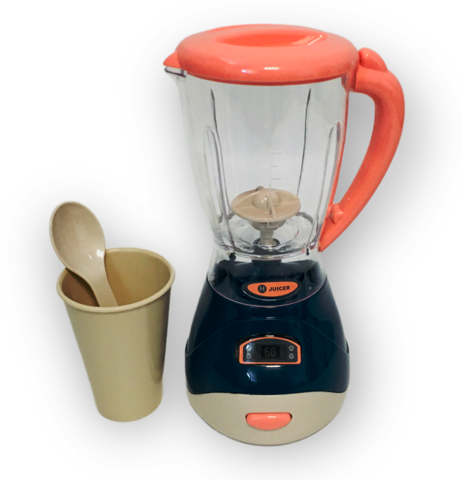 Блендер с реалистичен дизайн + чашка и лъжичка, Звук и Светлини