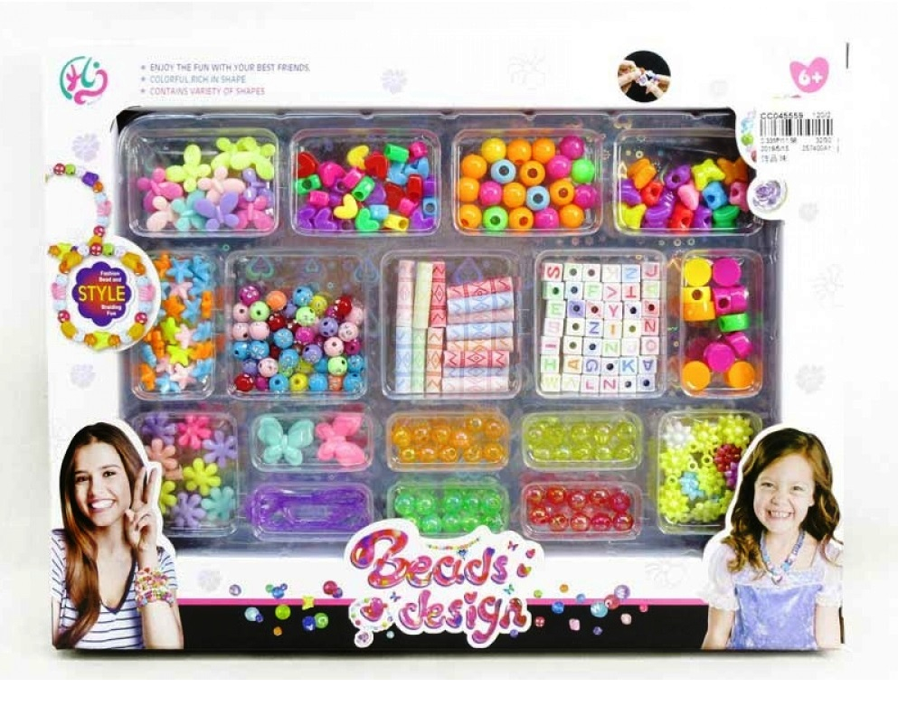 Комплект с различни мъниста за гривни и гердани