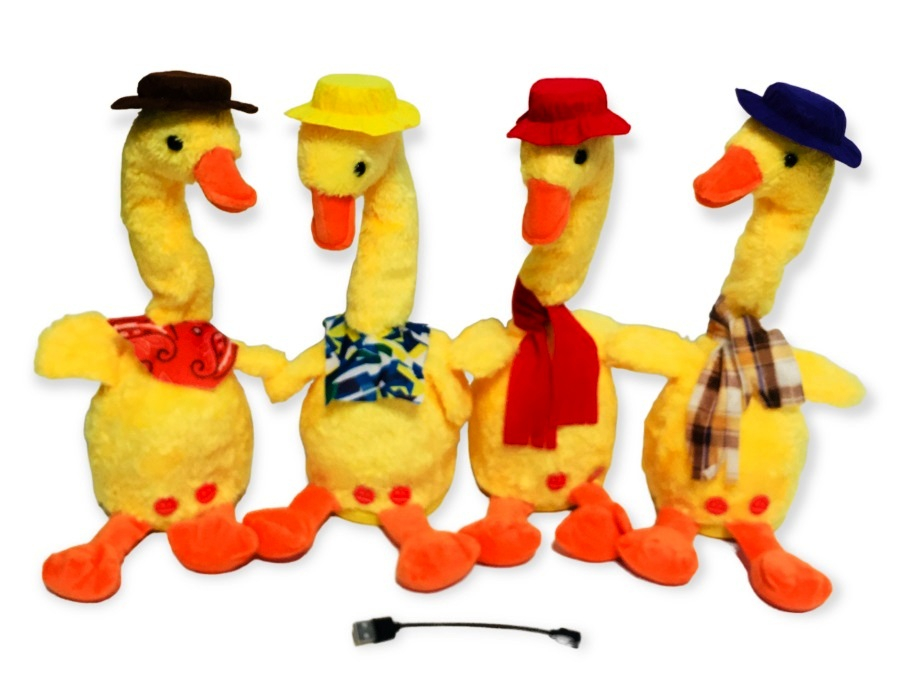 Танцуващо пате с песнички и функция запис + зарядно USB