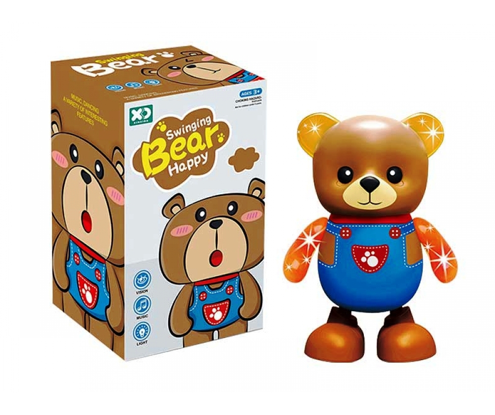 Танцуващо Мече със Звук и Светлини