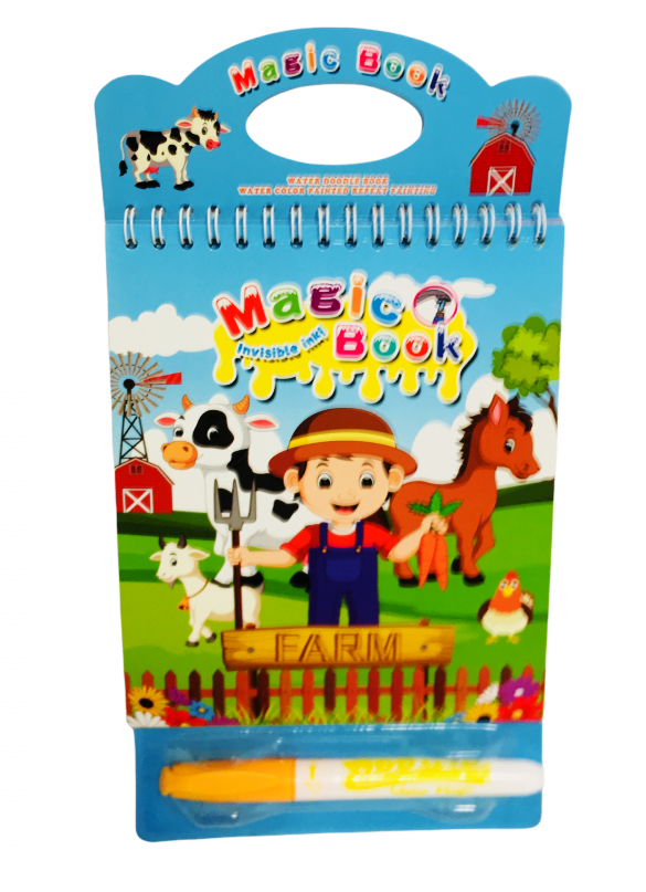 Магическа водна книжка Ферма - Книжка за оцветяване с вода