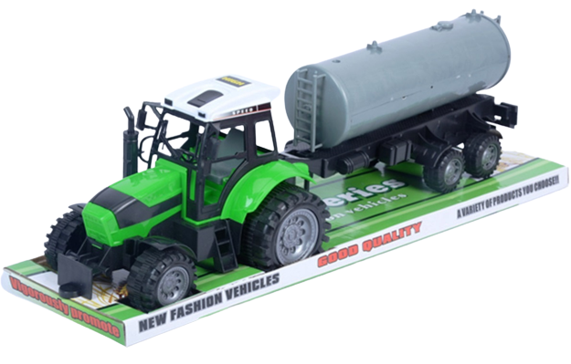 ГОЛЯМ трактор с ремарке цистерна