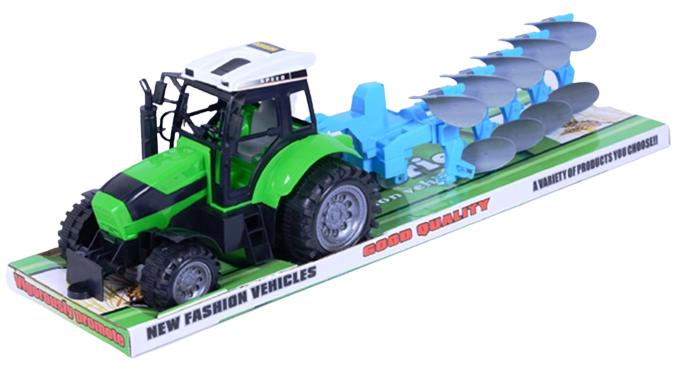 ГОЛЯМ трактор с плуг