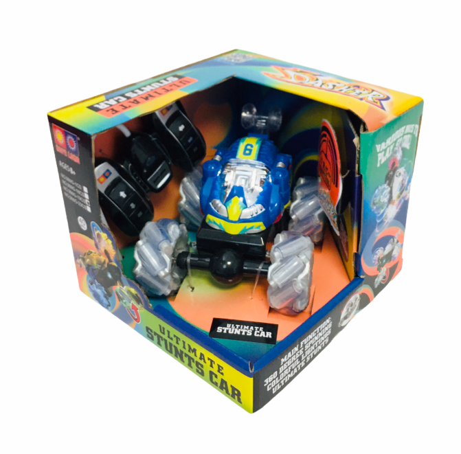 Светеща Луда Кола с радиоконтрол, движение в 4 посоки, ротация 360° + ЗВУК