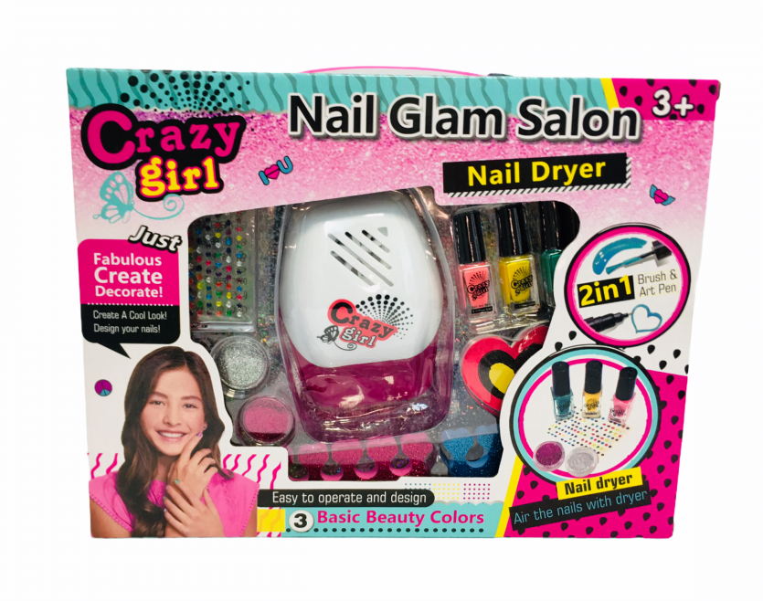 Комплект за маникюр + печка с вентилатор за сушене на ноктите и аксесоари