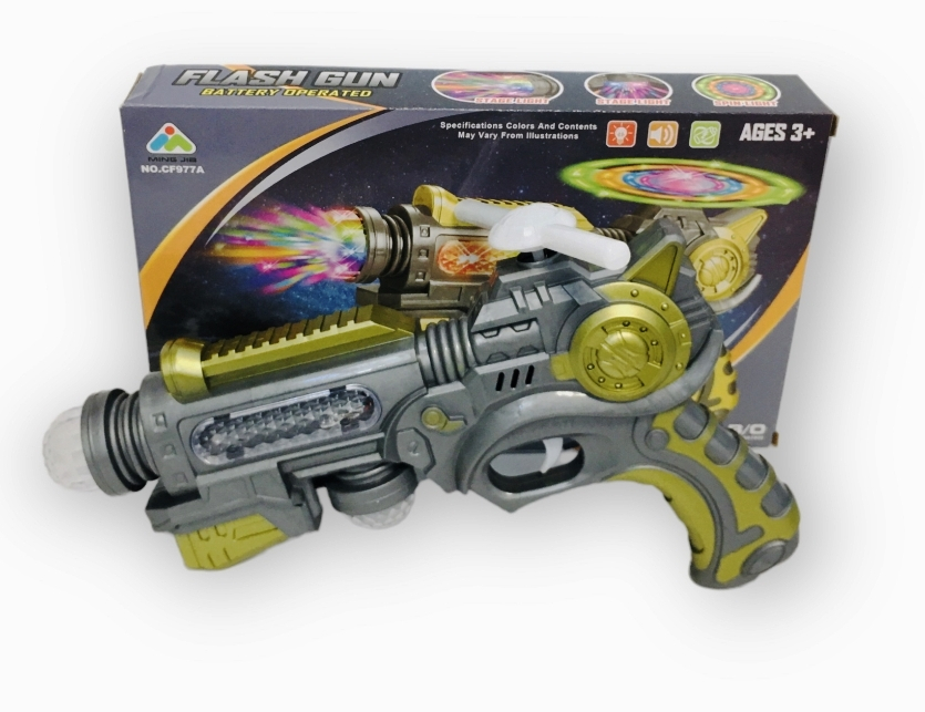 Пистолет с въртяща перка, Звук и Светлини