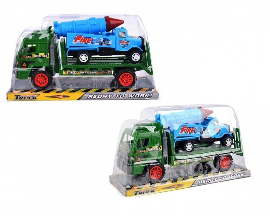 Военен камион с ракета, инерционен