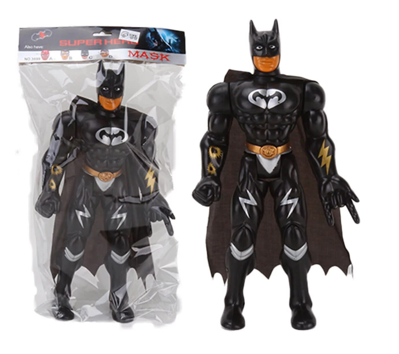 Черен Супергерой, 42см