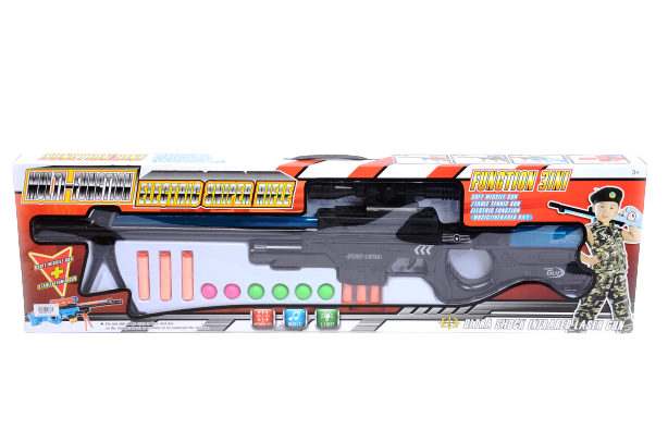 ГОЛЯМ Снайпер с меки стрели и топчета, Звук и Светлини