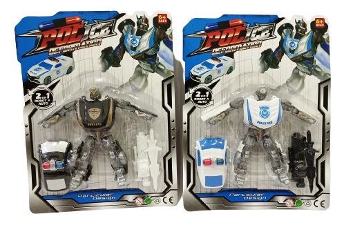 Робот трансформър Полиция с оръжие