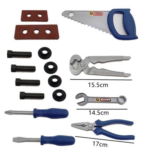 Комплект инструменти с тръбен ключ, 16 части