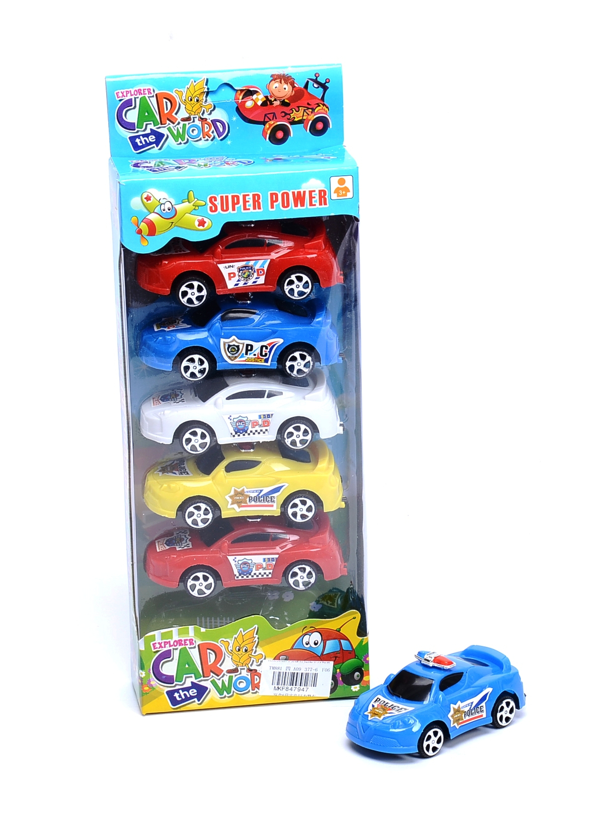 Комплект полицейски колички 6 броя