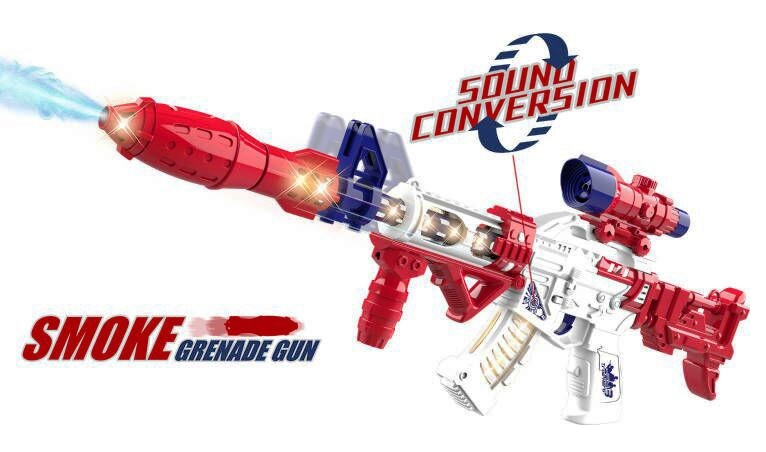 ГОЛЯМ Автомат с оптичен мерник, вибрация при стрелба и пушек, Звук и Светлини 2111729