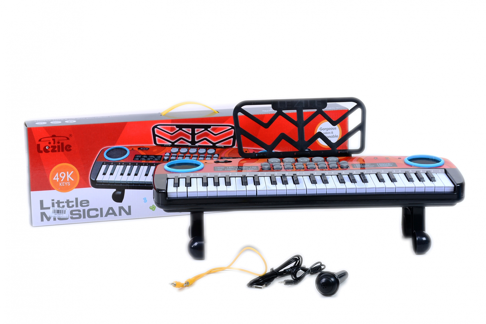 Пиано с микрофон и вградени тонколони, 49 клавиша
