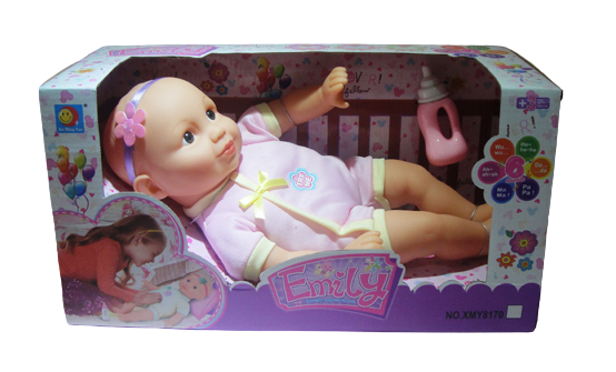 Легнало бебе с диадема и ароматизирано шише, Звук, три цвята