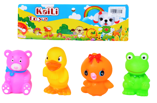 Меки гумени животни 4бр LOVELY