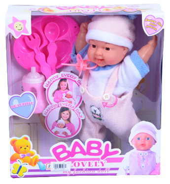 Бебе с кухненски комплект и аксесоари + ЗВУК