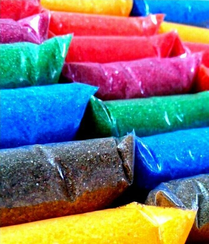 1кг специална ЦВЕТНА Захар с плодов ВКУС за захарен памук