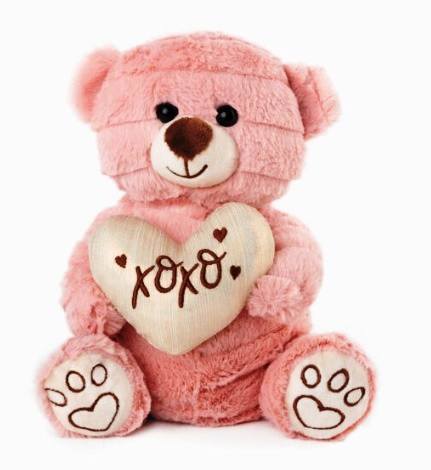 Розово Мече със сърце 'Xo-Xo', 23см