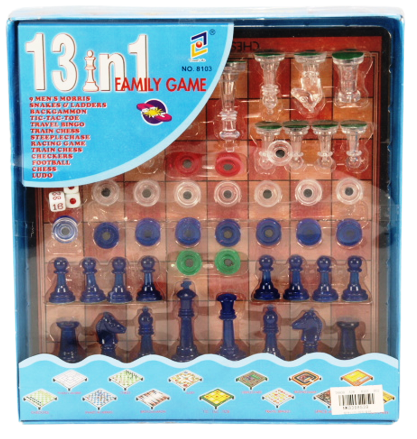 13в1 Комплект настолни игри