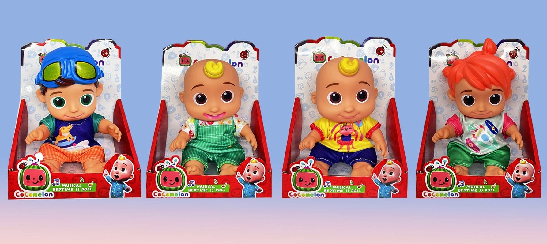 Гумени бебета Cocomelon със звук, 4 вида