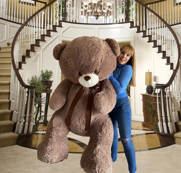 ОГРОМЕН плюшен мечок 170см, кафяв, МЕГА ГОЛЯМ | IGUANA.BG