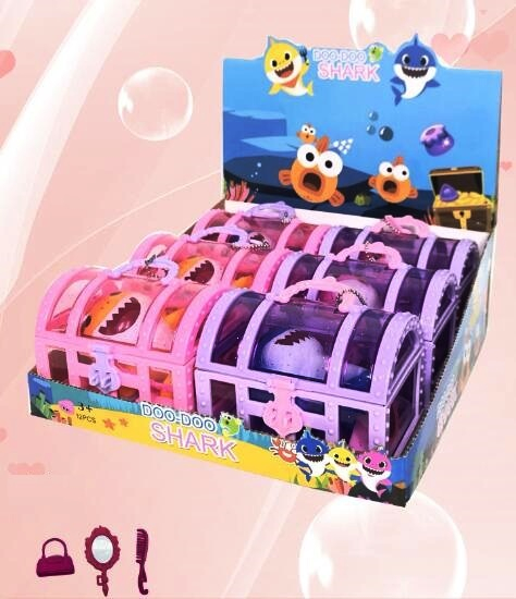 Акула в прозрачно сандъче с ключ + ЗВУК