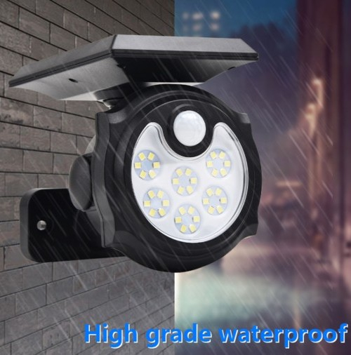 Соларна лампа със сензор, ВОДОУСТОЙЧИВА, 42 LED светодиода, 3 режима, 2400 mAh батерия, Sihangark SH-1705C | IGUANA.BG