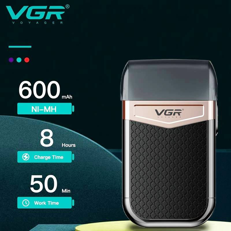 Шейвър Shaver VGR-331, Професионална ел. самобръсначка, Двустранна, Безжична, USB зареждане | IGUANA.BG