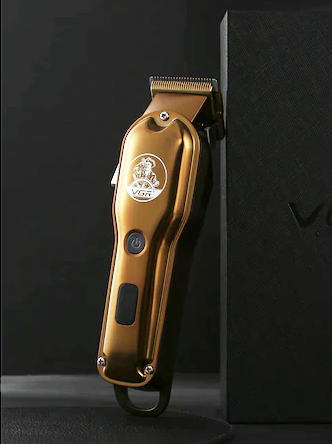 Професионална Машинка за подстригване VOYAGER VGR 650, Стоманено острие, LCD дисплей, 6 приставки