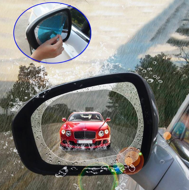 Защитно фолио за страничните огледала, против изпотяване, замръзване, анти-дъжд, мъгла и надраскване - 2бр. 100х150мм