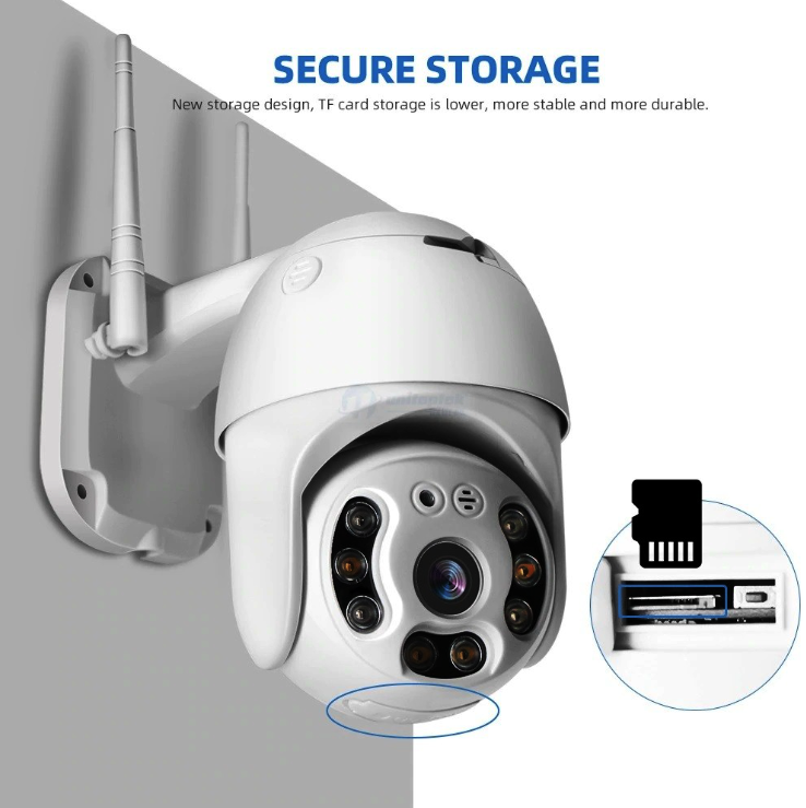 СМАРТ WiFi камера, цветно нощно виждане, водосустойчива, FULL HD 1080P + АУДИО