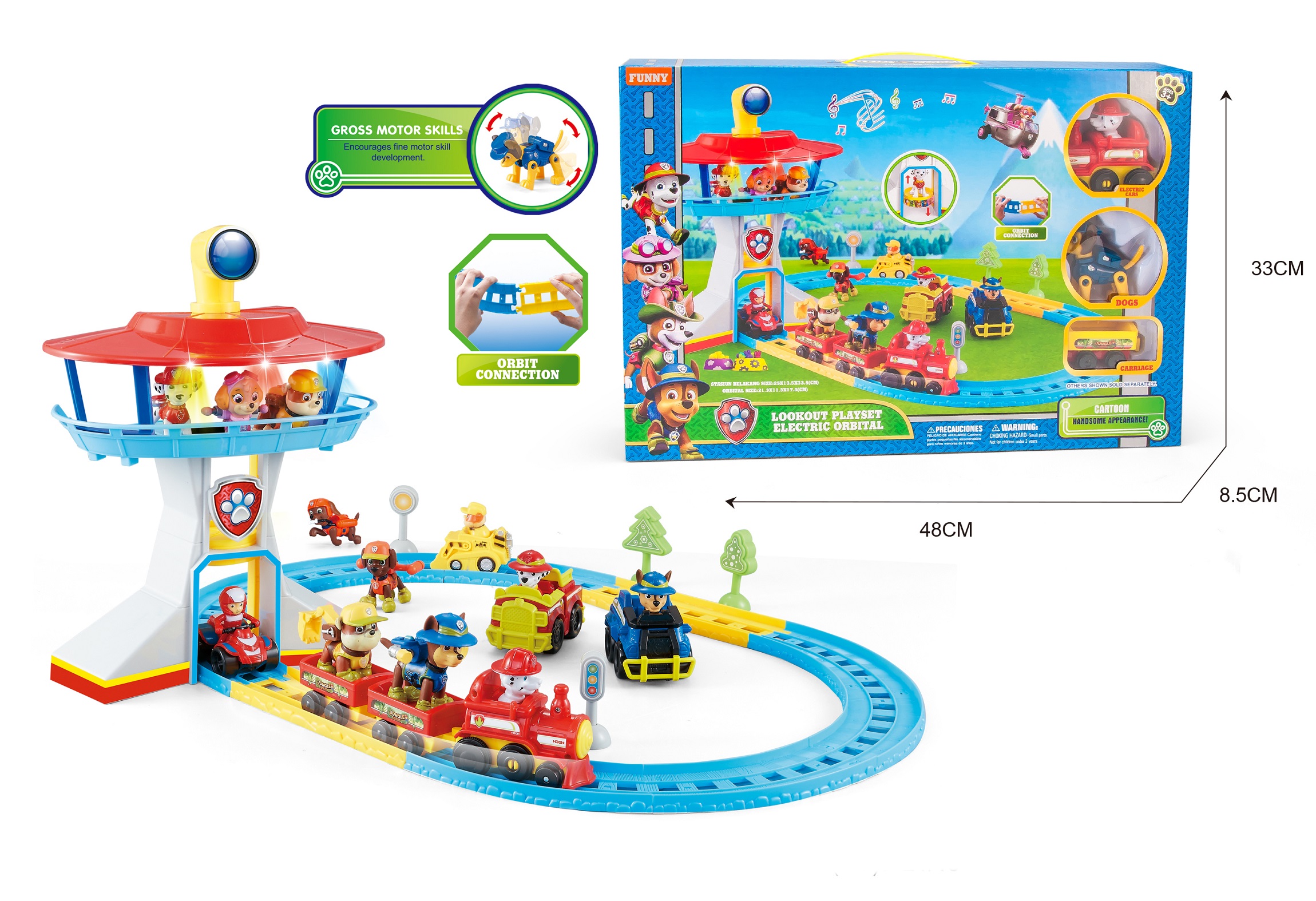 Контролна кула с влакче на батерии, наблюдателница с КУЧЕНЦАТА