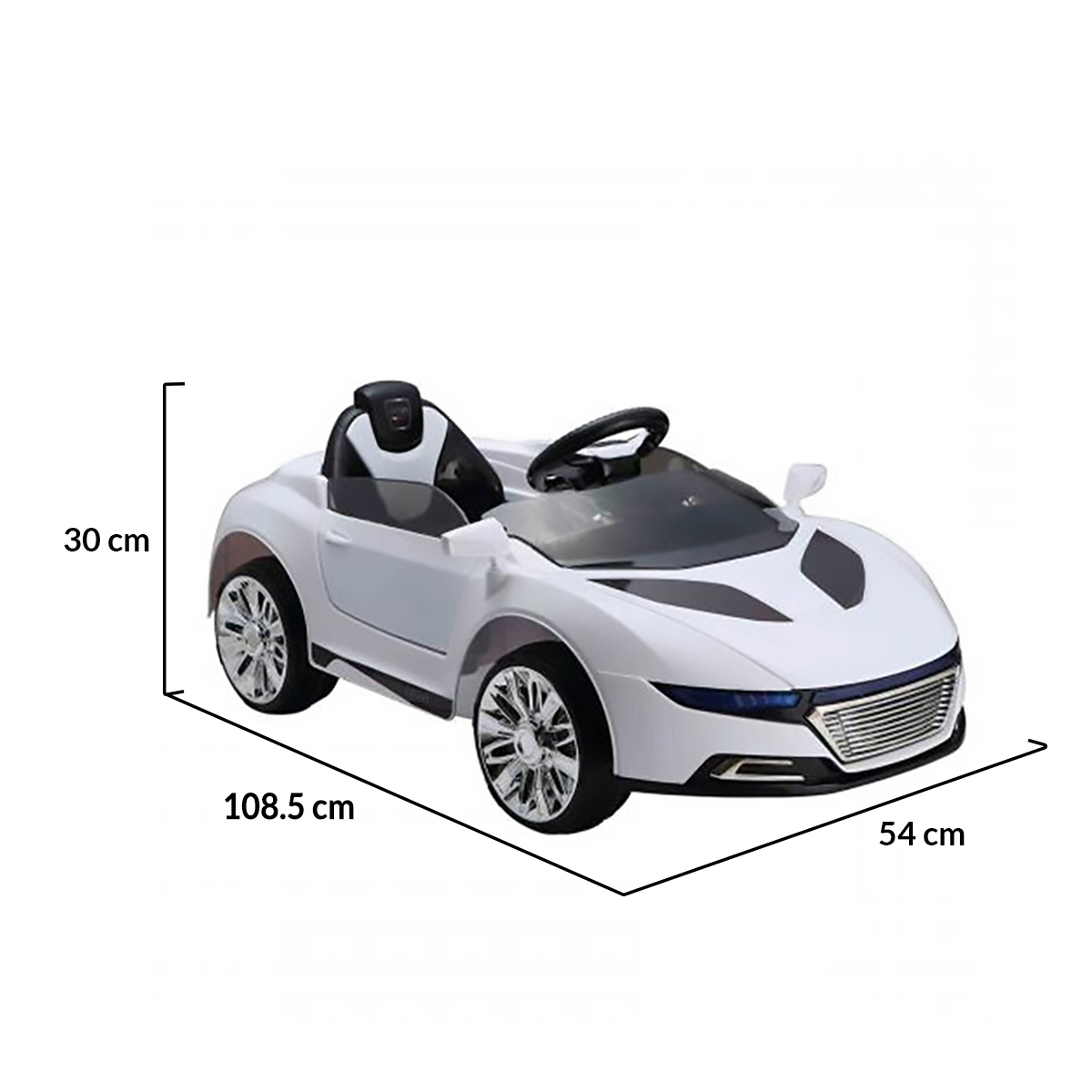 Акумулаторна кола Audi A228 Бяла 6V, LED светлини, отварящи се врати | Iguana.bg