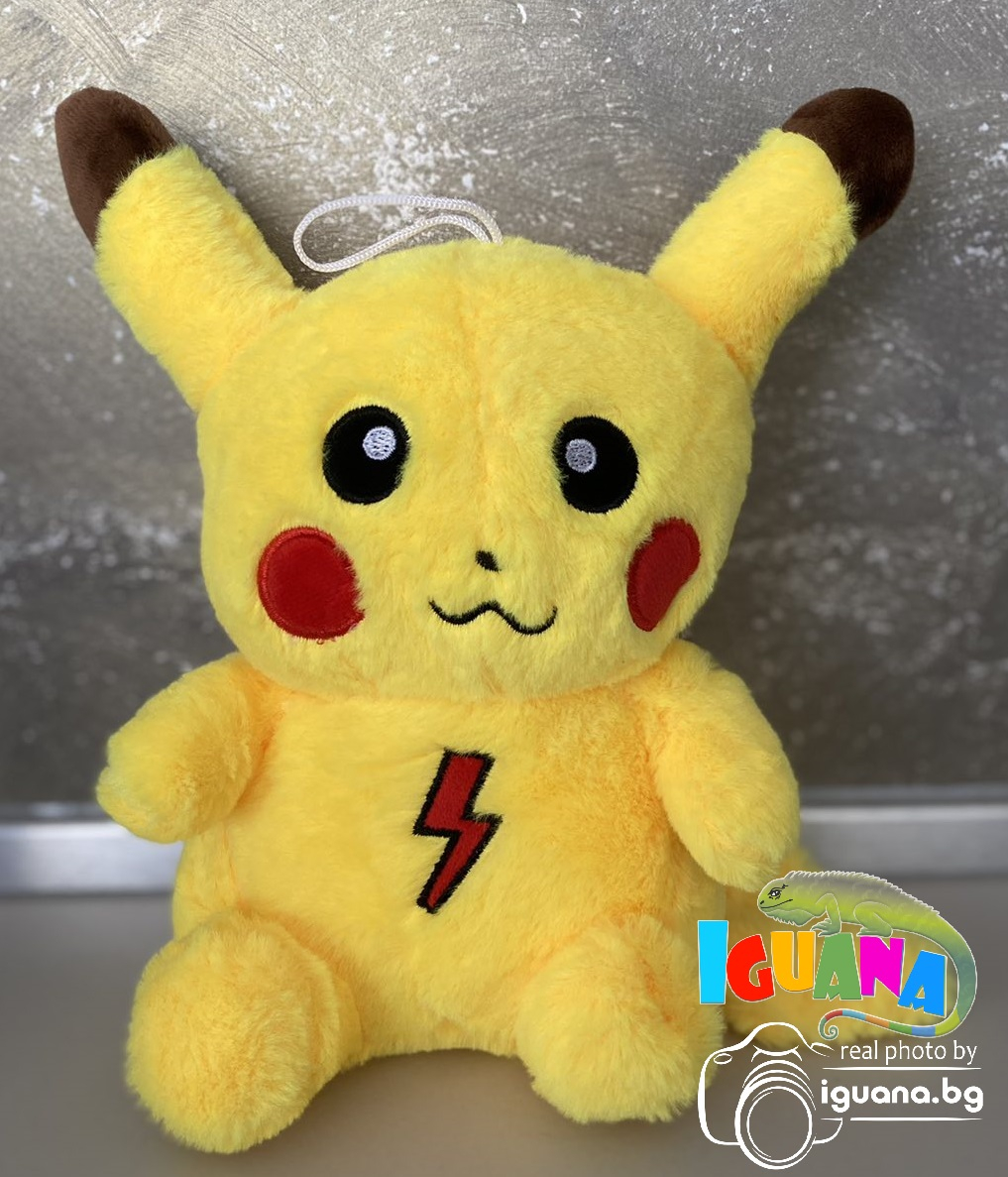 Плюшена играчка Пикачу/Pikachu, 25см плюшен Pokemon, Покемон