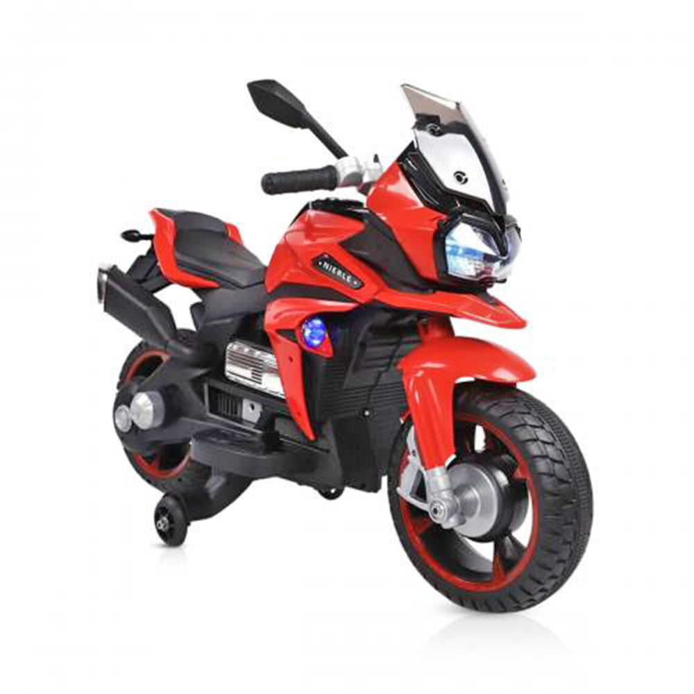 Акумулаторен мотор RIO Червен, с помощни колела и LED светлини | Iguana.bg