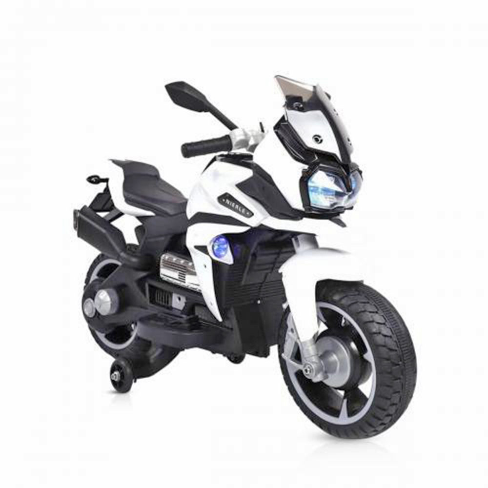 Акумулаторен мотор RIO Бял, с помощни колела и LED светлини | Iguana.bg